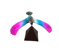 BEAHING Plastic Balance Bird Toy with Pyramid Stand, Fun Stress Relief Finger Toy, Office Desk Display Decor, Random Color