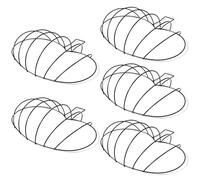 BEAHING Pumpkin Wire Wreath Form, 5PCS Pumpkin Wreath Form Metal Wire Floral Garden for Home