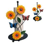 BEAHING Roll Paper Stand Sunflower Nonslip Bottom Storage Decorative Detachable Countertop Tabletop Tissue Towel Holder Rack Bracket for Kitchen Living Room, Butterfly, Tissue Rack