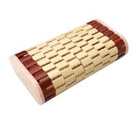 BEAHING Sauna Cushion, Sauna Pillow, 13.8x7.9x3.7 Inch Bamboo Sauna Headrest, Hollow Spa Sauna Cushion, Breathable Sauna Accessories for Neck Rest, Sauna Headrest