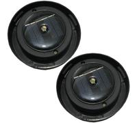 BEAHING Solar Light Replacement Top, 2 Pack Replacement Solar Light Parts, 3.2" Waterproof for Outdoor Lights, DIY Decor