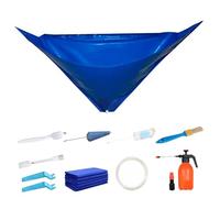 BEAHING Split Air Conditioner Cleaning Cover, 12PCS Minisplit Cleaning Kit for 37-45in Waterproof Wall Mounted Air Conditioner Bag with Drain Outlet Pipe for Household