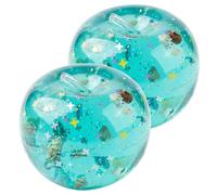 BEAHING Stress Balls Squeeze Toy 2PCS Soft Rebound Squish Toys with Glitter for Classroom Party Favors