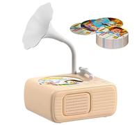 BEAHING Toddler Record Player Recordable Kids Phonograph Rechargeable Educational with 96 Cards 8 Recording Cards for Girls Boys
