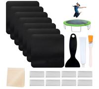BEAHING Trampoline Repair Kit, Trampoline Patch Repair Kit 4x4in Patch for Holes or Tears Replacement Professional Accessories, Set 2(19Pcs), Tent