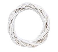 BEAHING Wicker Wreath Decor, Christmas Vine Wreath, Wicker Wreath Decor Christmas Rattan Vine Ring Floral Hoop Natural 20cm Ornaments Craft Accessories