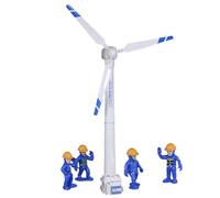 BEAHING Wind Turbine Toy: 1 Set 16.5inch Mini Rotary Wind Turbine Model Educational Simulated Detachable Portable for Kids
