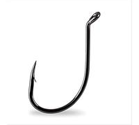Mustad Beak/Octopus Bait Hook, 1X Strong, Forged - 1/0, Black Nickel