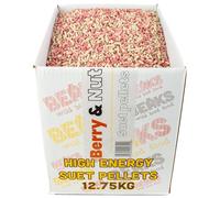 BEAKS BERRY & NUT suet feed pellets for wild birds 12.75kg box with free pp