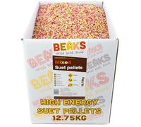BEAKS MIXED high energy Suet Pellets 12.75kg berry, insect, Peanut, Meal worm free pp