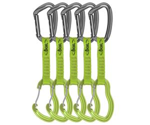 Beal - Climbing quickdraws - Pack Zest Quickdraw 11 cm x5 Green one size