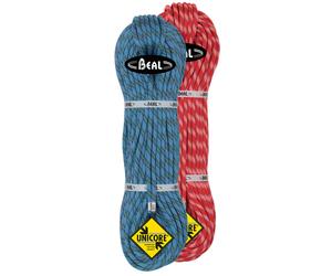 Beal - Pack of 2 Double ropes - Cobra II 8.6 mm Dry Cover Pack Blue Orange - Size 2 x 50m Blue 2 x 50m