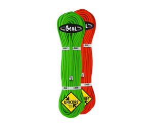 Beal - Pack of 2 mountaineering ropes - Gully 7.3mm Golden Dry Pack Orange - Size 2 x 70m Orange 2 x 70m