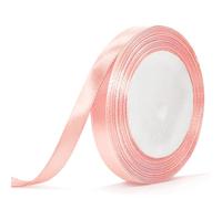 Bealif 10mm Pink Satin Ribbon Pink Thick Fabric Ribbon for Hair Bows, DIY Sewing Project, Gift Wrapping, Cake Florist Flower Bridal Bouquet Wedding Birthday Xmas Decoration (25 Yards)