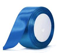 Bealif Blue Ribbon 40mm for Gift Wrapping, 22m Thick Dark Blue Satin Ribbon Navy Blue Fabric Polyester Ribbon for Cake Decoration, DIY Sewing Project, Hair Bows Bridal Bouquet Wedding Decoration