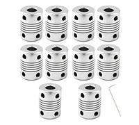 Beam Coupling Flexible Coupling 6mm to 8mm Shaft Coupler for 3D Printer and CNC Machine-Length 25mm Diameter 19mm 10PCS