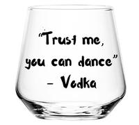 Beam & Etch - Funny Engraved Glass - “Trust Me, You Can Dance” - Sparkling Wine, Vodka, Gin & More - Personalised Tumbler Gift for Friends, Hen Parties, or Any Occasion - 345ml Glass (Tequila)