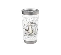 Beam ME Away UFO Alien Abduction Sci Fi Space Spaceship Stainless Steel Insulated Tumbler