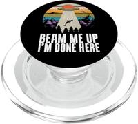 Beam Me Up I’m Done Here Alien PopSockets PopGrip for MagSafe