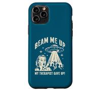 Beam Me Up My Therapist Gave Up Funny UFO 1950s Retro Case for iPhone 11 Pro