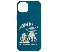 Beam Me Up My Therapist Gave Up Funny UFO 1950s Retro Case for iPhone 14 Plus