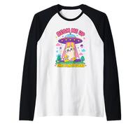 Beam Me Up This Place Sucks Funny Cat Raglan Baseball Tee