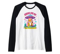Beam Me Up This Place Sucks Funny Fox Raglan Baseball Tee