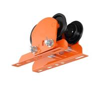 Beam Trolley - Heavy Load Double Wheel Crane Carrier, Manual Electric Hoist System, Steel Beam Rail Lifting Device, Overhead Weight Movement Unit | Construction Industry Household Workshop Garage