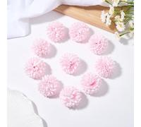 BEAMARKER 10Pcs Artificial Flowers Chrysanthemum Ball Flowers Pink Faux Bouquet Present for Important People DIY Wedding Centerpiece Home Office Coffee House Parties