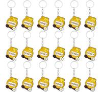 BEAMARKER 20Pcs Honey Keychain Charm Bulk Honeypot Party Decorations PVC Plastic Honey Bee Keyring Pendants Backpack Key Decor for Party Favors Birthday Student Incentives Gifts Handbag Bag Decor
