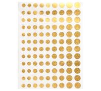 BEAMARKER 2160Pcs Gold Circle Labels 4 Sizes from 5/16 to 9/16 Inch Self Adhesive Round Dot Stickers for Color Coding Office Supplies School Classroom Use Filing Pricing Inventory Organizing Crafts