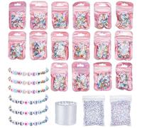 BEAMARKER 2408Pcs Friendship Bracelet Making Kit Glass Seed Beads Party Favor DIY Jewelry Supplies Bead Set Make Your own Personalised Bracelet for Wedding Birthday Gift Craft Wrapped