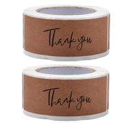 BEAMARKER 240Pcs Thank You for Your Purchase Stickers 1x3 Inch Rectangle Adhesive Labels for Small Business Packaging Wedding Party Favors Handmade Gift Wrapping Scrapbooking Stationery Crafts