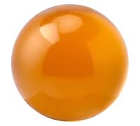 BEAMARKER 4cm(1.6inch) Crystal Sphere Round Orange Decorative Ball Glass Solid Decorative Sphere Crystal Ball Prop Ornament for Home Office Tabletop Display Decorations Divination Fortune Telling