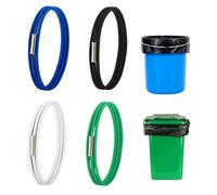 BEAMARKER 4Pcs Garbage Can Rubber Bands Durable Garbage Bag Holder Fits 4 to 30 Gallon Trash Cans High Elasticity for Kitchen Home Office School Picnic Camping Party Box Tablecloths Storage Bins