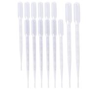 BEAMARKER 50Pcs 3ML Plastic Dropper Liquid Dropper Tool Clear Long Refillable White Essential Oil Laboratory Calibrated Eye Container Pipettes for Essential Oils Liquids Resin Activities Accessories