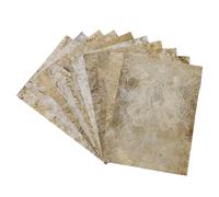BEAMARKER 60 Sheets 10 Styles Vintage Lace Flower Scrapbook Paper Retro Craft Paper Pads Decorative Decoupage Cardstock for Journal Letter Writing Scrapbook Planner Collage Background 5.51x3.94 Inch