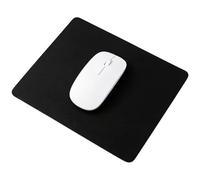 BEAMARKER Black Mouse Pad PU Leather Waterproof Computer Mouse Mat Rectangular Non-Slip Base Mousepad Easy to Clean for Women Men Office Home Wireless Wired Gaming PC Laptop 7.48x9.06x0.08 inch