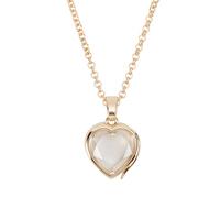 BEAMARKER Memory Locket Charm Heart DIY Picture Photo Necklace Making Kit Chain Necklace Living Floating Glass Photo Frame Pendant for Women Men Wedding Christmas Jewelry Making