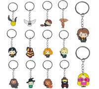Beamely 14 Pcs Wizard Harry Keyring for Kids,Potter Keychain Pendant Theme Party Bag Filler, Ideas Presents Party Favors for Boys Girls Halloween, Birthday Party Supply-New