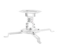 Beamer ceiling mount, flexible, tilting/rotatable, up to 13.5 kg, white