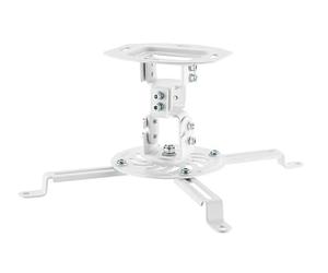 Beamer ceiling mount, flexible, tilting/rotatable, up to 13.5 kg, white | infinitely tiltable up to 15° up and down, up to 180° rotatable, ceiling distance of 15 cm