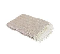 Country Club Como Throw Natural Bed/Sofa Accessory 127 x 152cm