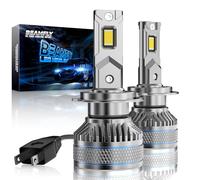 BEAMFLY H7 LED Headlight Bulbs, 24000LM Extremely Bright H7 Bulb, 6500K Xenon White Car Headlight Conversion Kit, 110W High Power LED Lights Conversion Kit (Pack of 2)