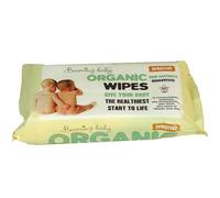 Beaming Baby Organic BabyWipes Unfragranced 72 Wipes-2 Pack