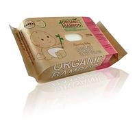 Beaming Baby Organic Bamboo, 100% Biodegradable Baby Wipes - 80 Wipes. Unscented, Plastic Free & Hypoallergenic with Organic Aloe Vera. Suitable for Newborn Sensitive Skin. Recyclable Paper Packaging