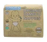 Beaming Baby Organic Bamboo Nappies - Junior - Size 5 - Pack of 22