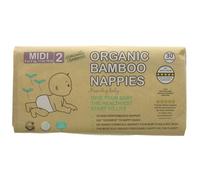 Beaming Baby Organic Bamboo Nappies - Midi - Size 2 - Pack of 30