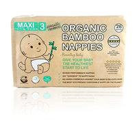 Beaming Baby Organic Bamboo Nappies Size 3, Maxi, 3 Packs of 26 Bamboo Eco Nappies. Eco Friendly Bamboo Diapers for Your Beautiful Baby 3 to 9 Months