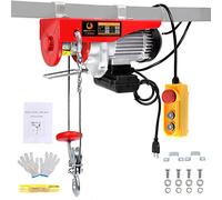 BEAMNOVA Electric Hoist Lift 1500LBS Overhead Winch Crane Powered Wire Hoist Remote Control Garage Auto Shop (110V, 1300W)